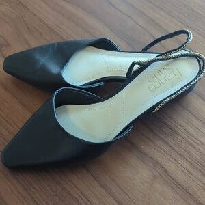 Franco Sarto Black Slingback Women's Shoes